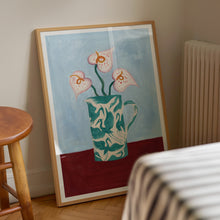 Load image into Gallery viewer, A2 - Teal Herons on Jug 02 Print