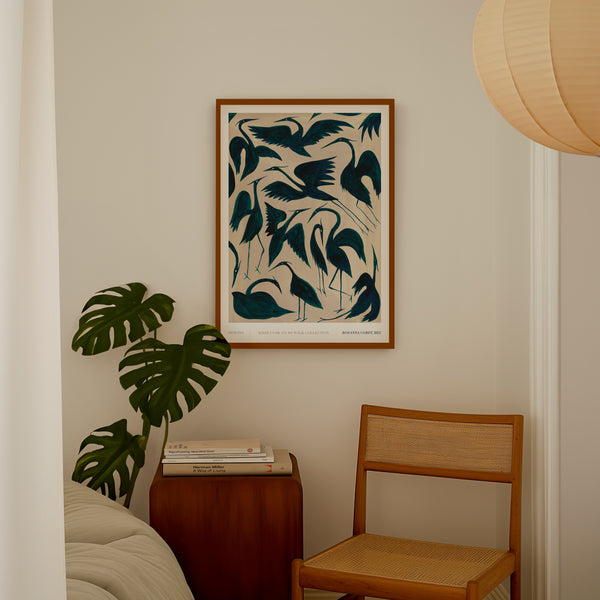 Seconds Sale: A1 Herons Print - Slightly Marked