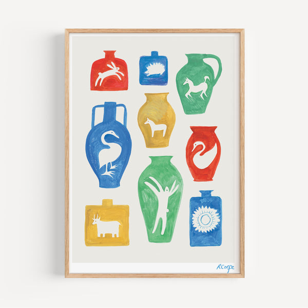 Seconds Sale: A3 Nostalgia Vessels Print