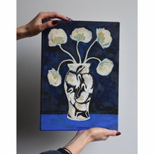 Load image into Gallery viewer, Black Herons Vase - Original Canvas Painting