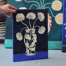 Load image into Gallery viewer, Black Herons Vase - Original Canvas Painting