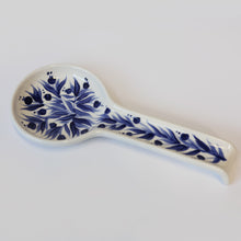 Load image into Gallery viewer, Hand Painted Pomegranate Spoon Rest - Deep Blue