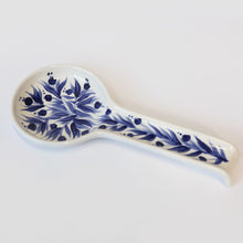 Load image into Gallery viewer, Hand Painted Pomegranate Spoon Rest - Deep Blue