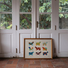 Load image into Gallery viewer, Moo Patchwork Cow Art Print