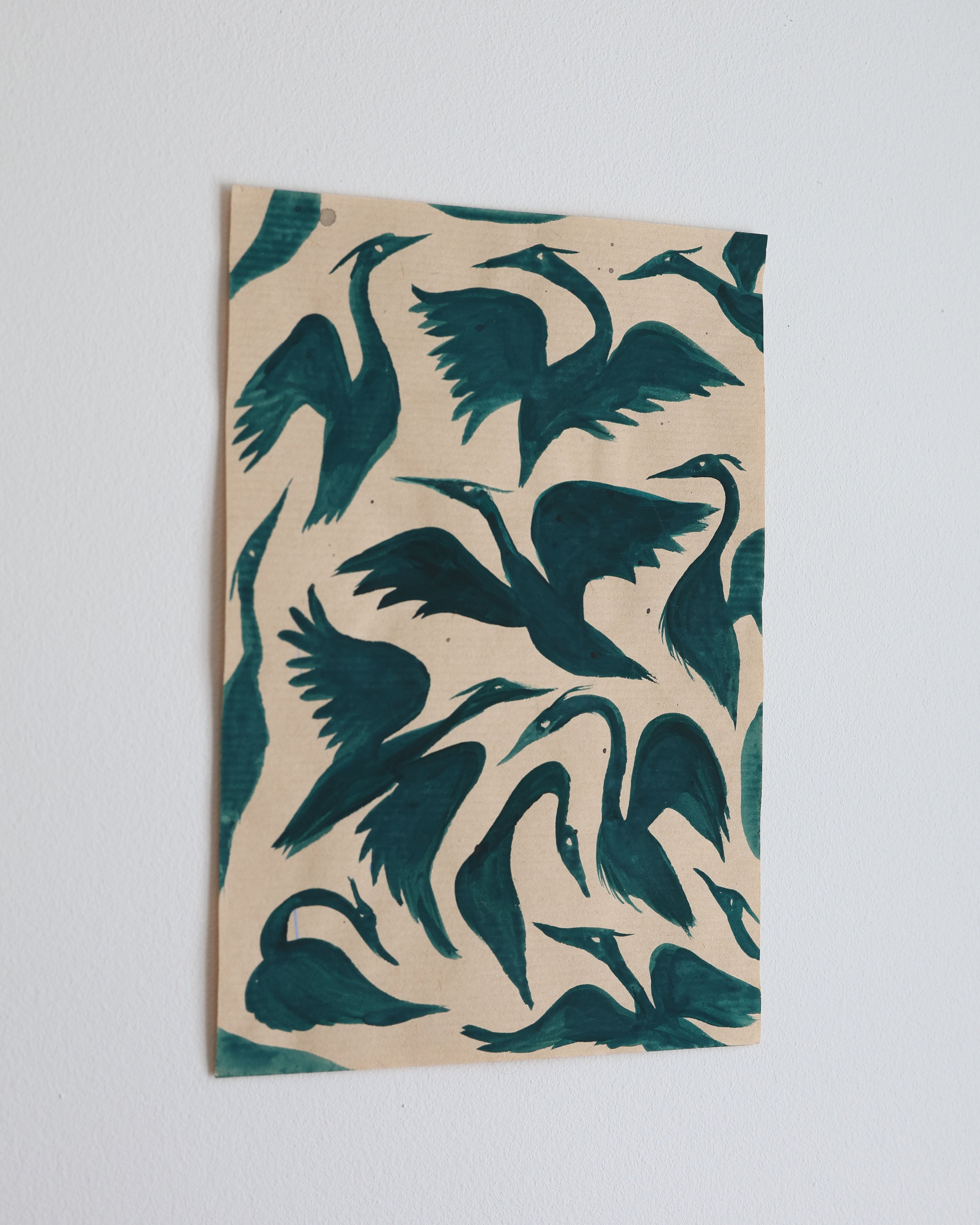 Teal Herons II