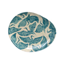 Load image into Gallery viewer, Herons Organic Contemporary Platter Plate - Teal
