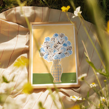 Load image into Gallery viewer, Hydrangea Vase Yellow Art Print