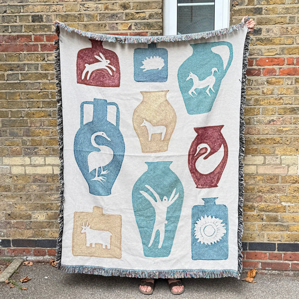 Sample Sale: Nostalgia Vessels Recycled Cotton Woven Throw