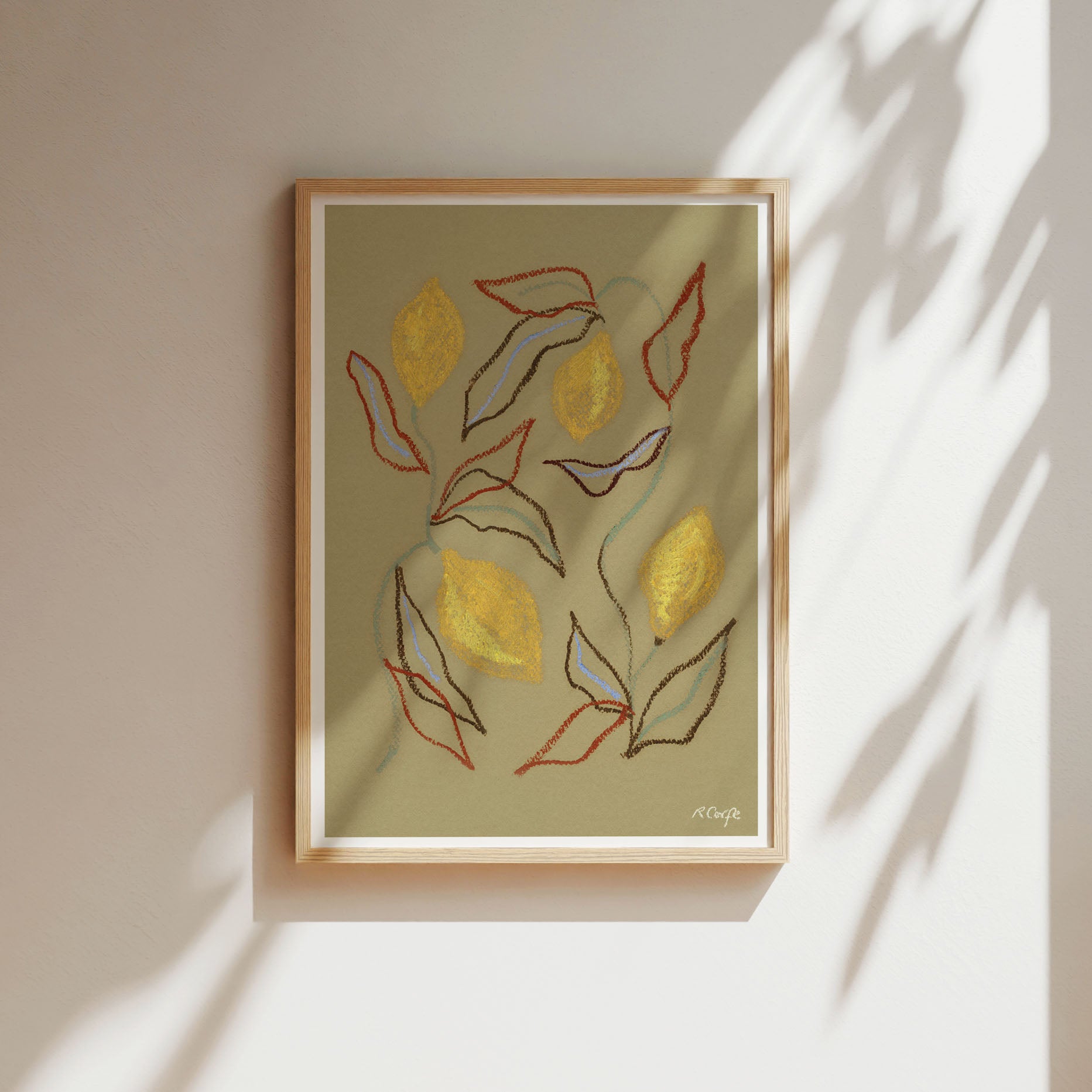 Lemons Art Print