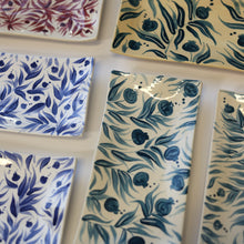 Load image into Gallery viewer, Long Hand Painted Pomegranate Trinket Dish