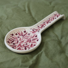 Load image into Gallery viewer, Hand Painted Pomegranate Spoon Rest - Maroon