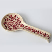 Load image into Gallery viewer, Hand Painted Pomegranate Spoon Rest - Maroon