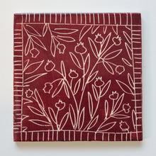 Load image into Gallery viewer, Red & Maroon Tiles