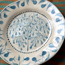 Load image into Gallery viewer, Partridge in a Pear Tree Hand Painted Plate - Teal