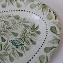 Load image into Gallery viewer, Partridge in a Pear Tree Hand Painted Platter 02
