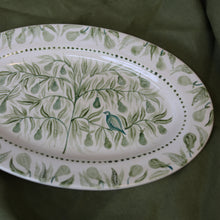Load image into Gallery viewer, Partridge in a Pear Tree Hand Painted Platter 02