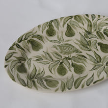 Load image into Gallery viewer, Partridge in a Pear Tree Sgrafitto Hand Painted Platter 04