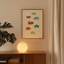 Load image into Gallery viewer, Oink Patchwork Pigs Art Print
