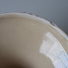 Load image into Gallery viewer, Seconds Sale: Herons Hand Painted Cake Plate Pedestal Stand - Teal