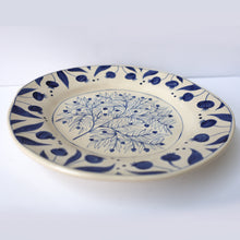 Load image into Gallery viewer, Hand Painted Pomegranate Plate - Deep Blue