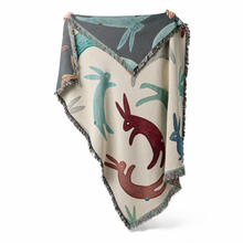 Load image into Gallery viewer, Rabbits – Recycled Cotton Woven Throw
