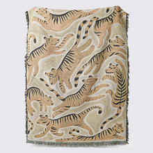 Load image into Gallery viewer, Tigers - Recycled Cotton Woven Throw