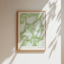 Load image into Gallery viewer, Swans Green Art Print