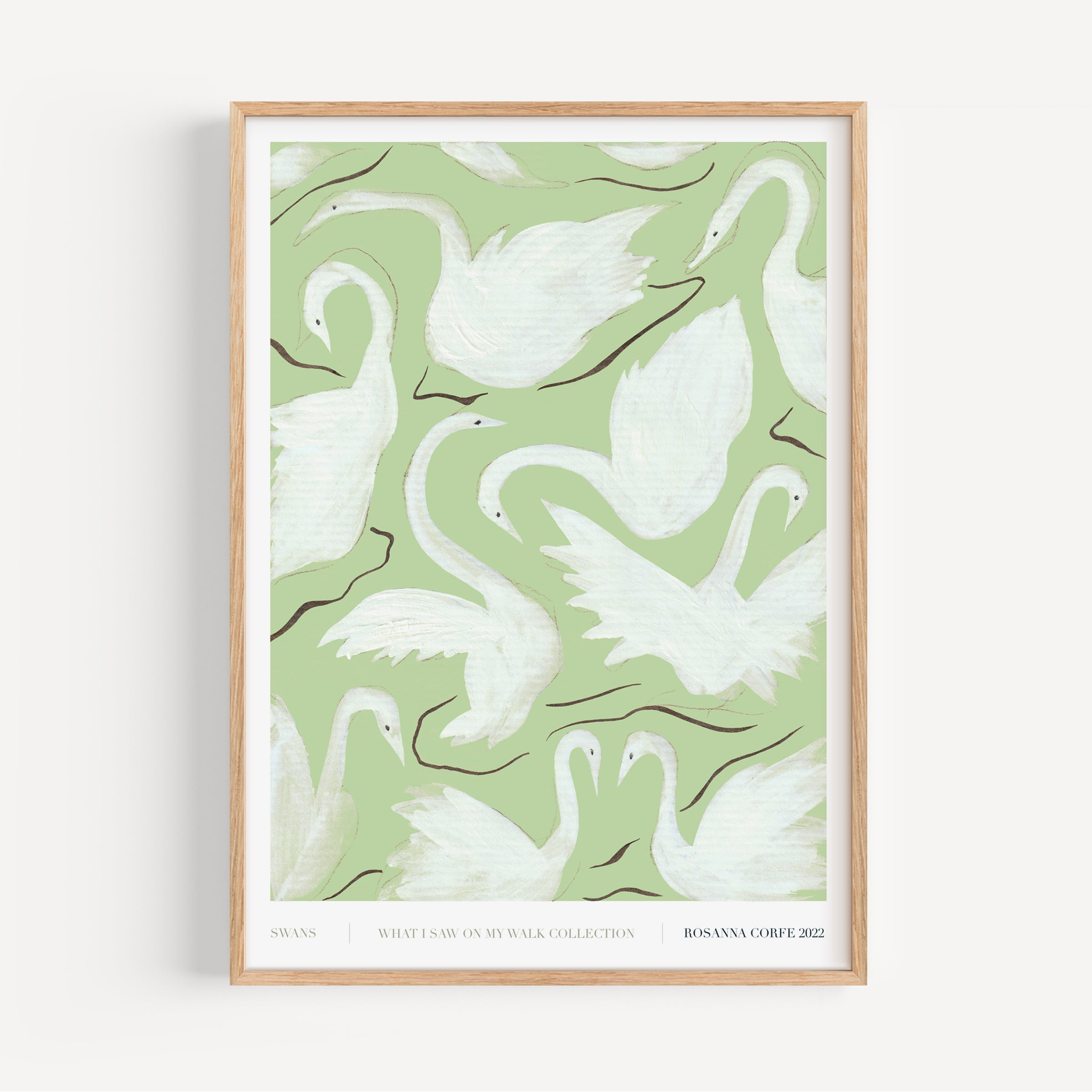 Swans Green Art Print