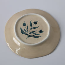 Load image into Gallery viewer, Hand Painted Pomegranate Plate - Teal 01