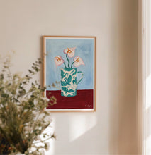 Load image into Gallery viewer, Teal Herons Jug Art Print