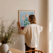 Load image into Gallery viewer, Teal Herons Jug Art Print