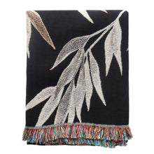 Load image into Gallery viewer, Seconds Sale - Growth (Black) Recycled Cotton Woven Throw