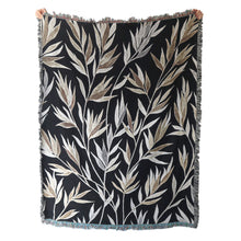 Load image into Gallery viewer, Seconds Sale - Growth (Black) Recycled Cotton Woven Throw