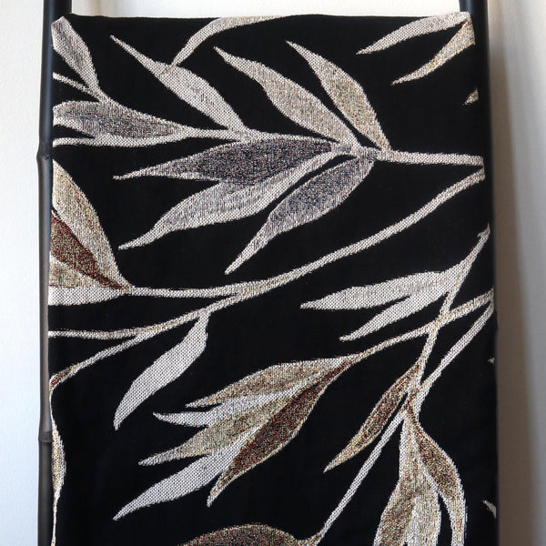 Seconds Sale - Growth (Black) Recycled Cotton Woven Throw