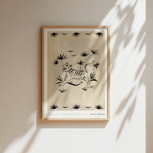 Load image into Gallery viewer, 'Tiger 02' Grey Art Print