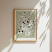 Load image into Gallery viewer, ‘Wishful' 01 Green Floral Art Print