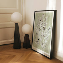 Load image into Gallery viewer, ‘Wishful' 01 Green Floral Art Print