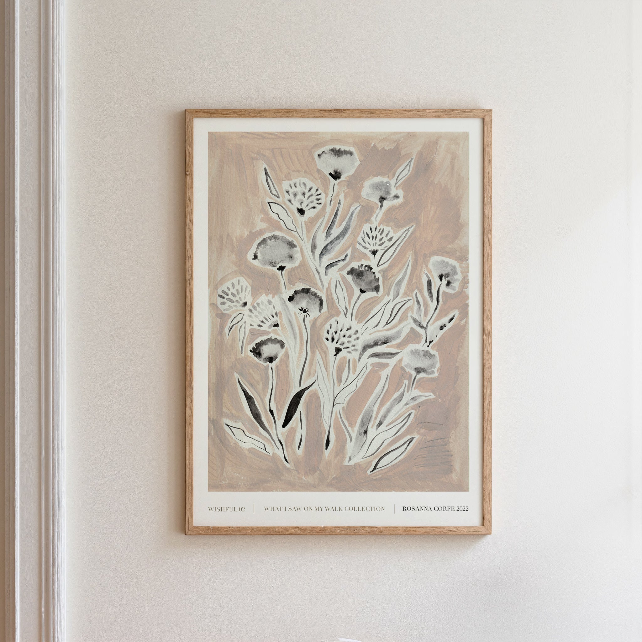 Wishful Pink Floral Art Print