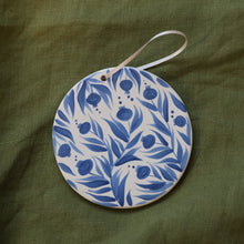 Load image into Gallery viewer, Hand Painted Round Ceramic Ornament