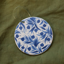 Load image into Gallery viewer, Hand Painted Round Ceramic Ornament