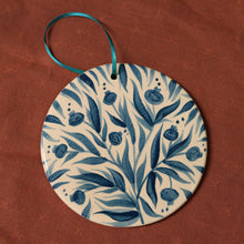 Load image into Gallery viewer, Hand Painted Round Ceramic Ornament