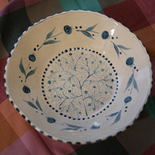 Load image into Gallery viewer, Hand Painted Pomegranate Bowl - Teal