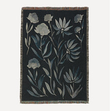 Load image into Gallery viewer, End of Line Sale: Bloom (Dark Mint) Recycled Cotton Woven Throw