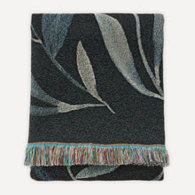 Load image into Gallery viewer, End of Line Sale: Bloom (Dark Mint) Recycled Cotton Woven Throw