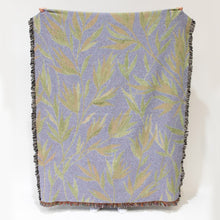 Load image into Gallery viewer, Growth (Olive Green) Recycled Cotton Woven Throw