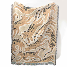 Load image into Gallery viewer, Tigers 01 Recycled Cotton Woven Throw