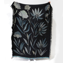Load image into Gallery viewer, Bloom (Dark Mint) Recycled Cotton Woven Throw
