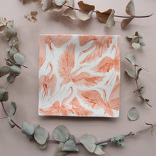 Load image into Gallery viewer, Large Hand Painted Heron Trinket Dish - Coral