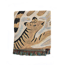 Load image into Gallery viewer, Tigers 01 Recycled Cotton Woven Throw