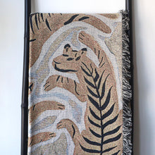 Load image into Gallery viewer, Tigers 01 Recycled Cotton Woven Throw
